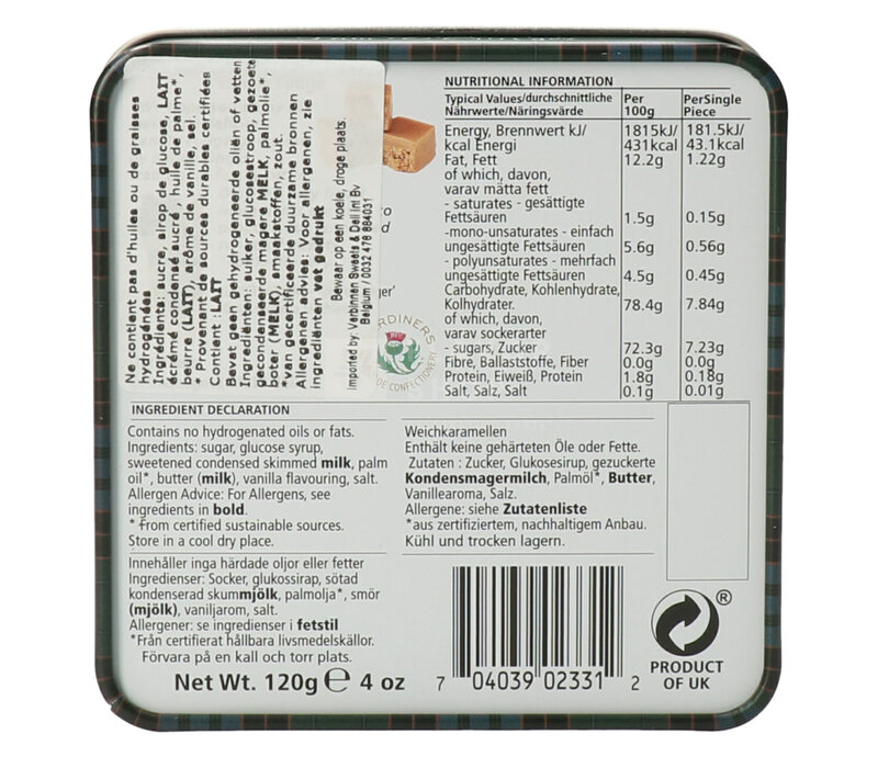 Fudge Vanille en boîte - Tam'O Ginger Cat 120 g