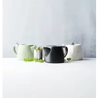 Théière avec infuseur à thé blanc cassé 500 ml