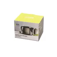Théière avec infuseur à thé blanc cassé 500 ml