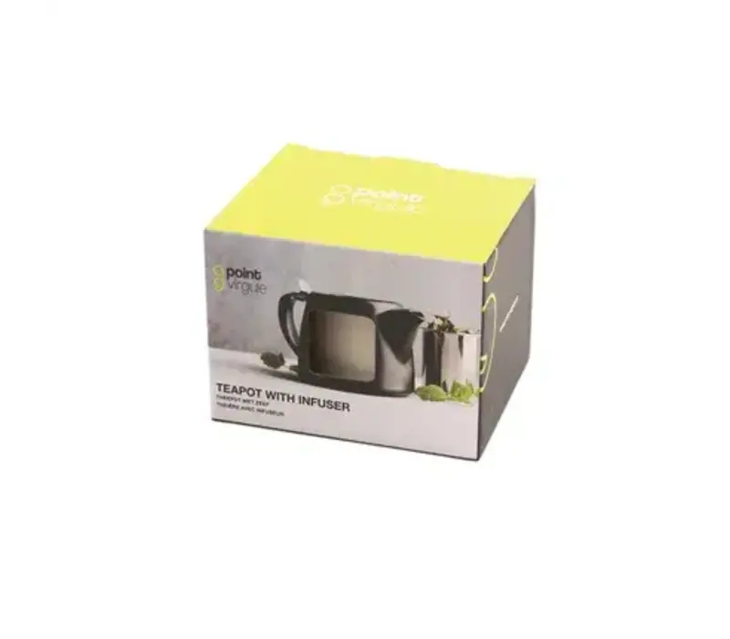 Théière avec infuseur à thé blanc cassé 500 ml