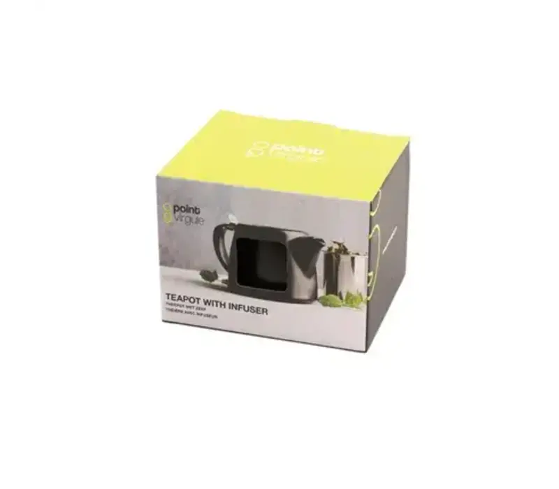Teekanne mit Teesieb schwarz 500 ml