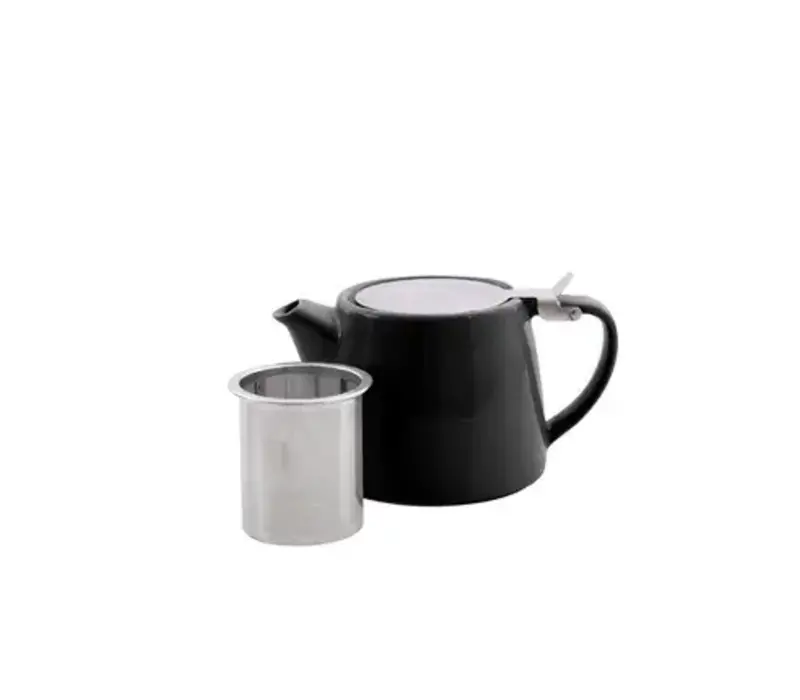 Teekanne mit Teesieb schwarz 500 ml