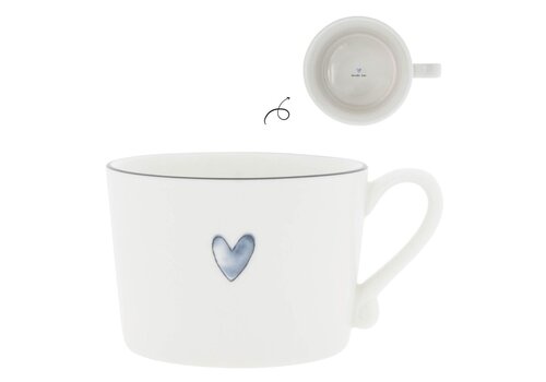 Bastion Collection Tasse Iris Blue Heart 10 x 8 x 7 cm