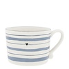 Bastion Collection Tas Watercolour Blue Stripes 10 x 8 x 7 cm
