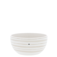 Bol Watercolour Natural Stripes 14,5 x 7 cm