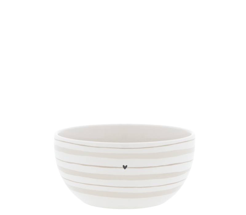 Bol Watercolour Natural Stripes 14,5 x 7 cm