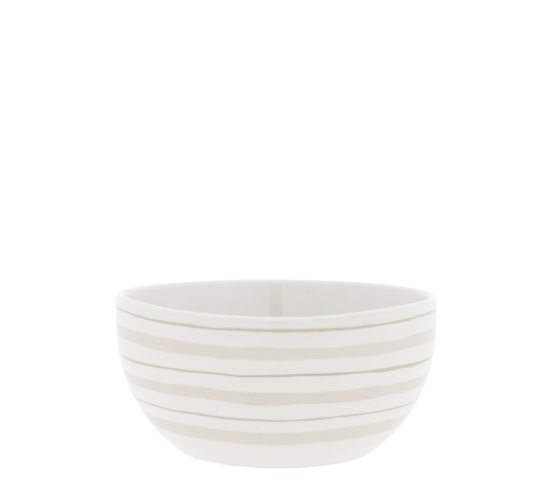 Bol Watercolour Natural Stripes 14,5 x 7 cm