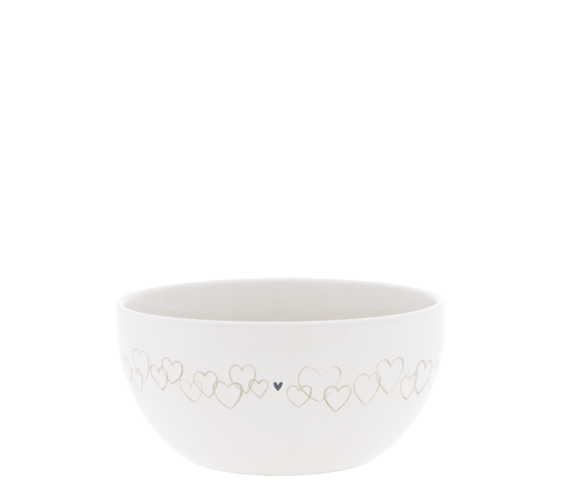 Bowl Natural hearts all around 14.5 x 7 cm