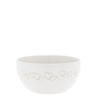 Bowl Natural hearts all around 14.5 x 7 cm