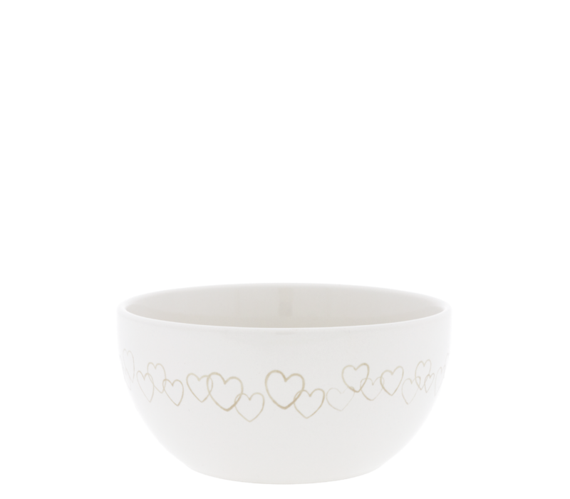 Bowl Natural hearts all around 14.5 x 7 cm