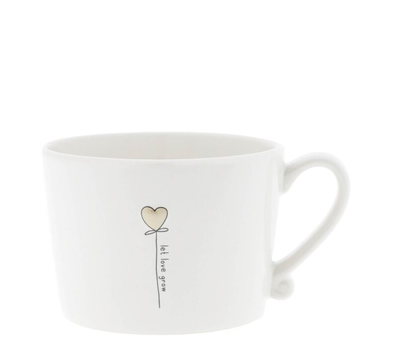 Tasse let love grow 10 x 8 x 7 cm