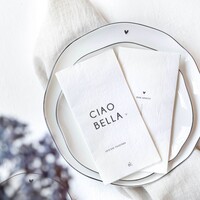 Serviettes Ciao Bella 16 pièces 10 x 20 cm