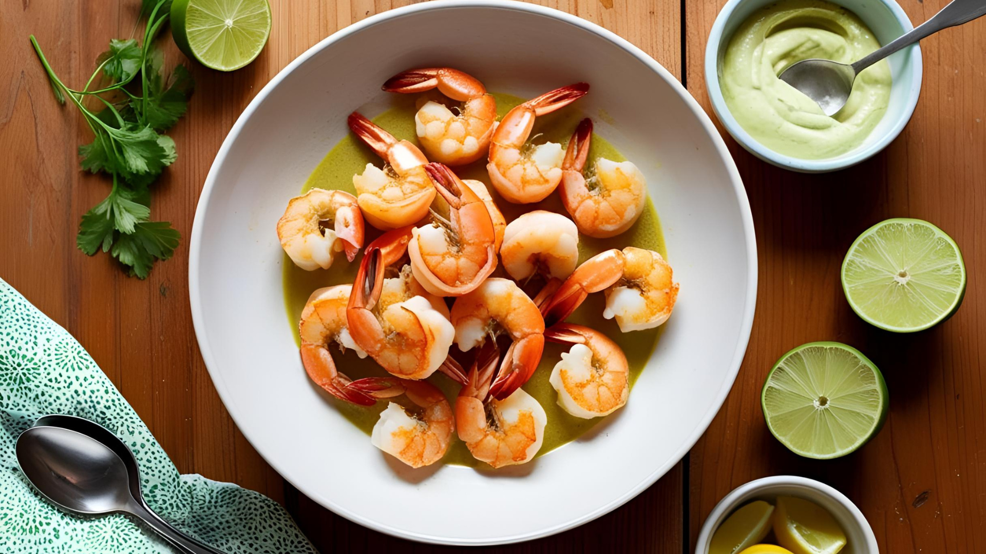 Scampi met Gember-Limoen Mayo 