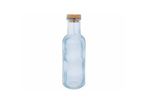 Cosy & Trendy Carafe Raya 1 L with cork - blue