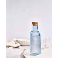 Karaffe Raya 1 L mit Korken - blau