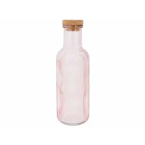 Carafe Raya 1 L with cork - pink 