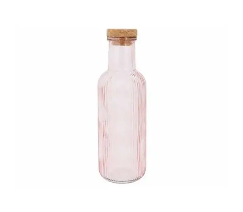 Carafe Raya 1 L with cork - pink