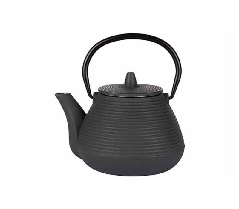 Theepot donkergrijs 1l gietijzer