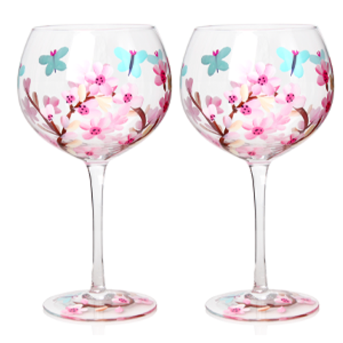 Gin glas Flora Blossom - set van 2 glazen 