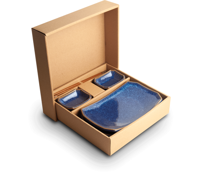 Coffret à sushis Blueness pour 2 personnes - coffret cadeau