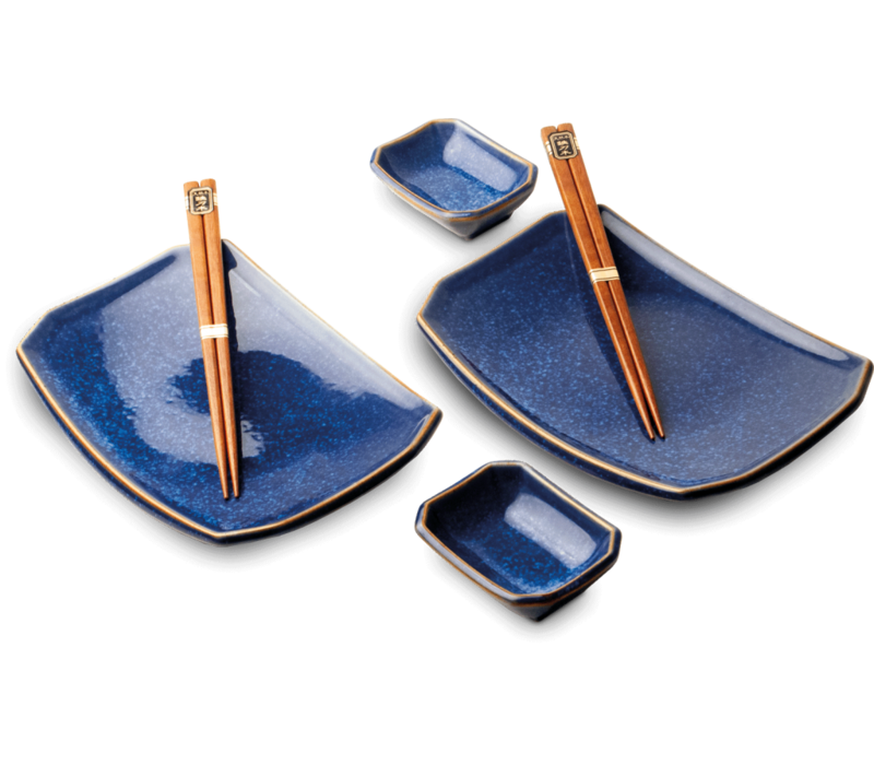 Coffret à sushis Blueness pour 2 personnes - coffret cadeau