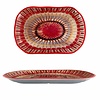Arca Apulia Raggio Red - Rechthoekige schotel in melamine 45 x 30 x 4 cm