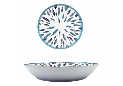 Arca Fish - Saladebowl in melamine 40 x 7,5 cm