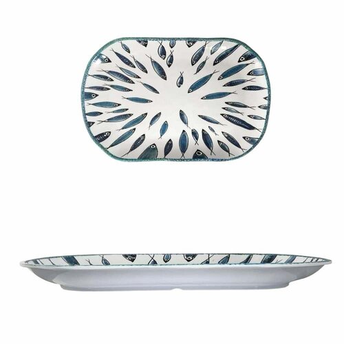 Fish - Rechthoekige schotel in melamine 45 x 30 x 4 cm 