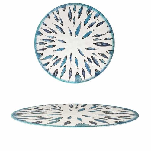 Fish - Ronde schotel in melamine 35 cm 