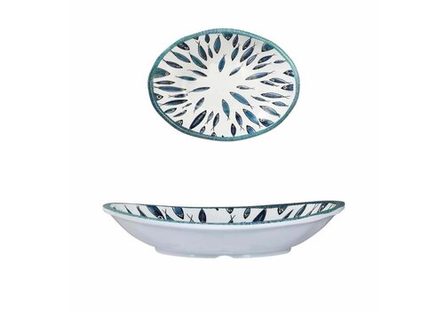 Arca Fish - Oval dish in melamine 36 x 28 x 5.5 cm