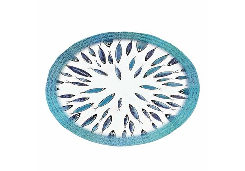 Arca Fish - Plat ovale en mélamine 40 x 30 cm