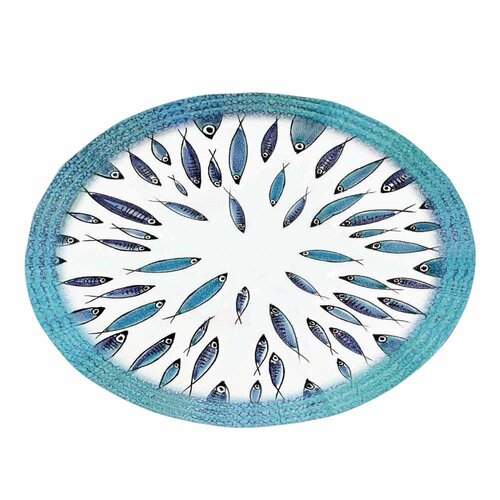 Fish - Oval dish in melamine 40 x 30 cm 