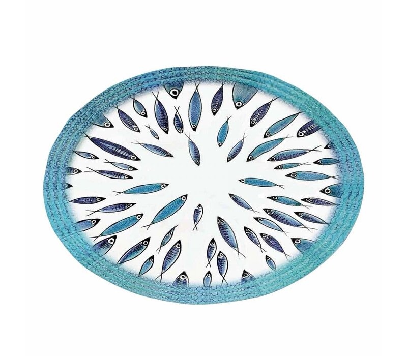 Fish - Ovale Schale aus Melamin 40 x 30 cm