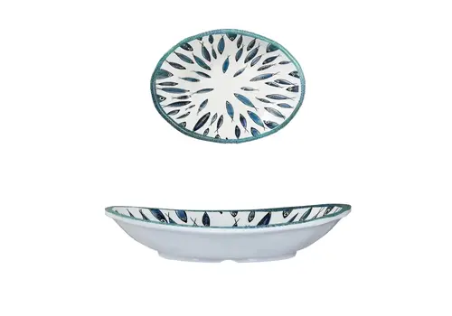 Arca Fish - Oval dish in melamine 28 x 23 x 5 cm
