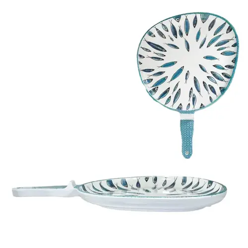Fish - Schotel met handvat in melamine 37 x 26 x 4 cm 
