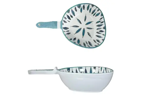 Arca Fish - Schotel met handvat in melamine 31 x 21 x 8 cm