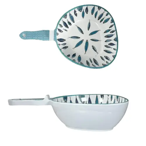 Fish - Schotel met handvat in melamine 31 x 21 x 8 cm 