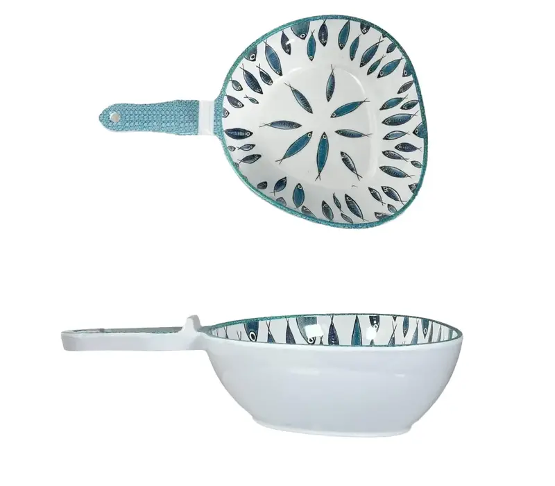 Fish - Schotel met handvat in melamine 31 x 21 x 8 cm