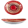 Arca Apulia Raggio Red - Ovalen schotel in melamine 23 x 17 x 4 cm