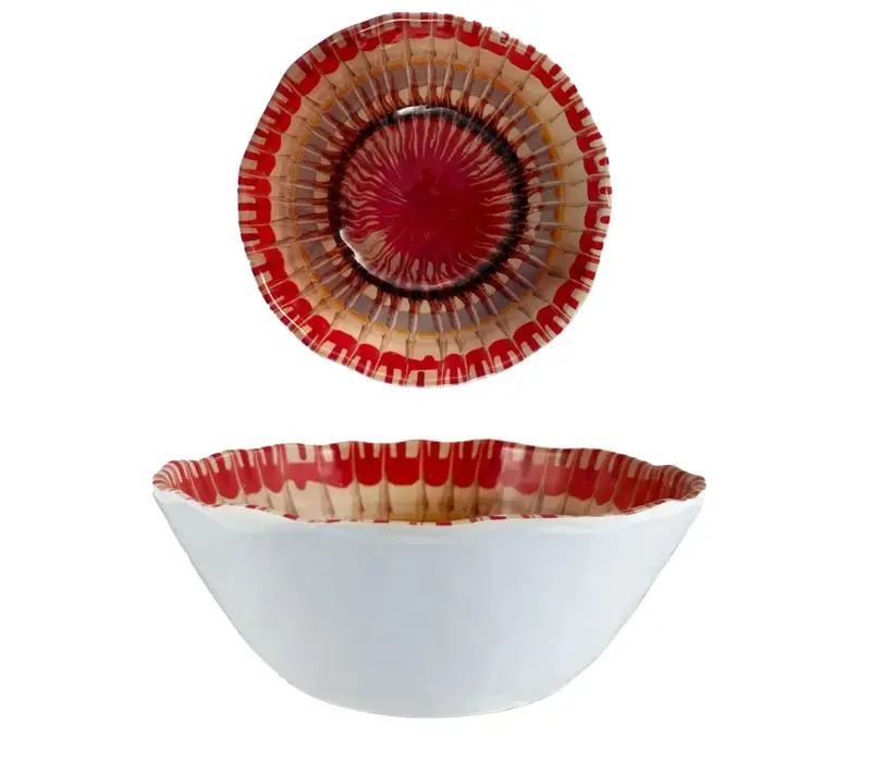 Apulia Raggio Red - Bowl in melamine 16 x 6 cm