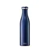 Lurch Double-walled insulated bottle made of stainless steel, metallic blue, 750 ml