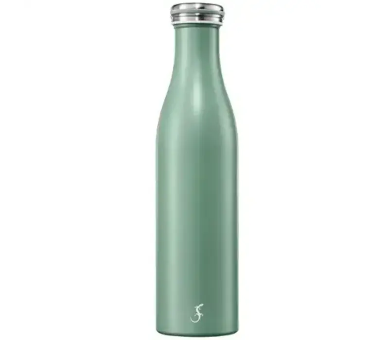 Double-walled insulated bottle Sage green - 750ml