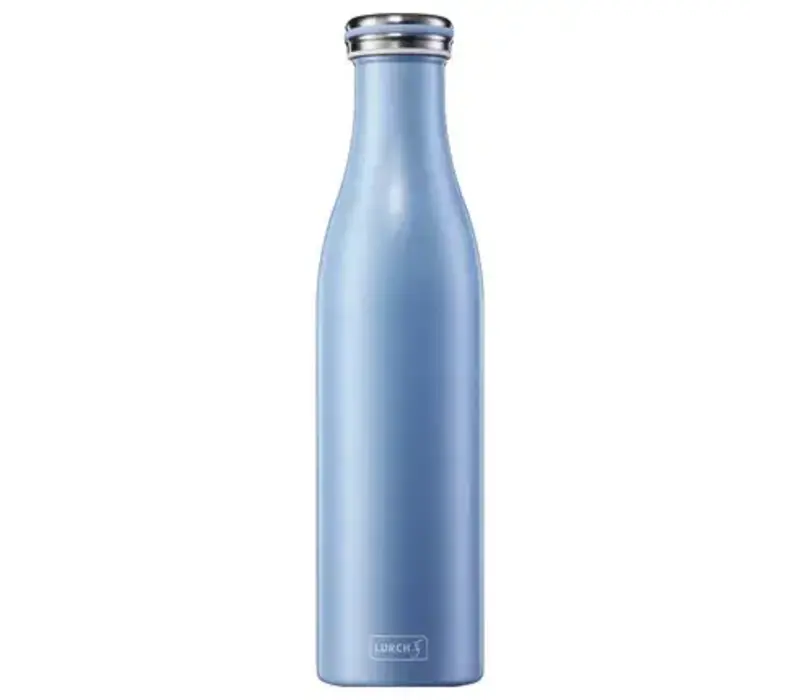 Doppelwandige Isolierflasche Perlblau - 750ml