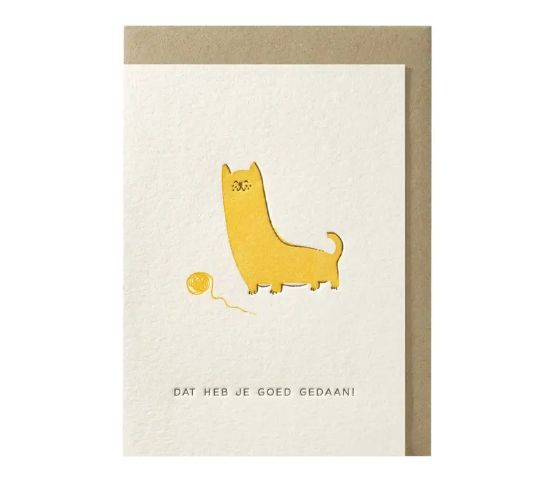 Dat heb je goed gedaan greeting card