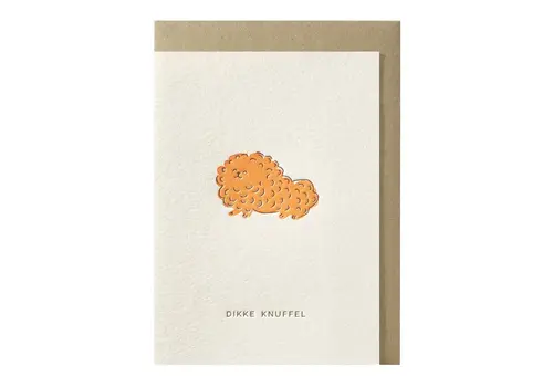 Papette Dikke knuffel greeting card