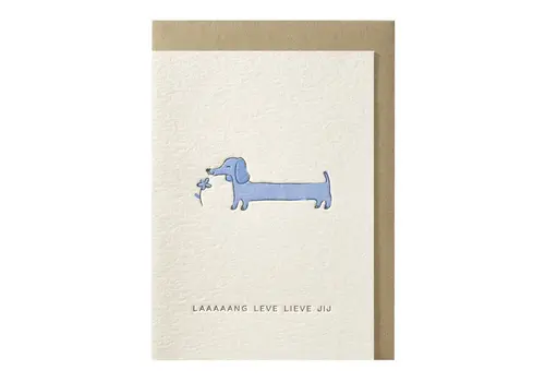 Papette Carte de vœux Laaaaang leve lieve jij