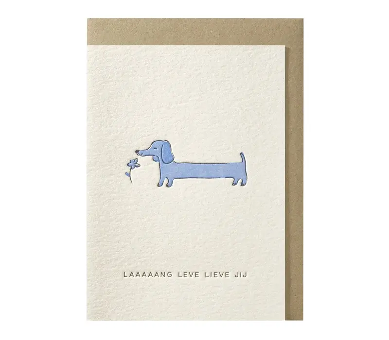 Laaaaang leve lieve jij greeting card