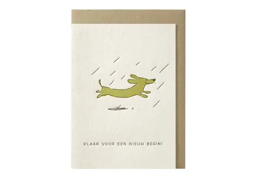 Papette Carte de vœux Klaar voor een nieuw begin
