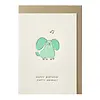 Papette Happy birthday party animal greeting card