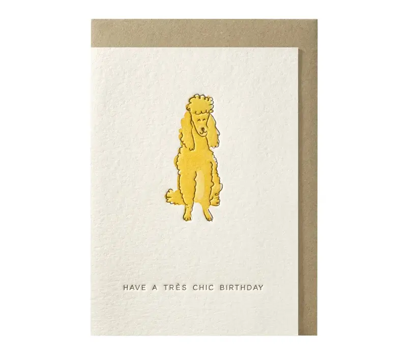 Have a très chic birthday wenskaart